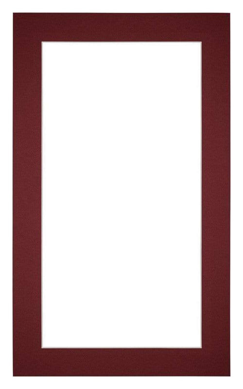 Passe-Partout Photo Frame Size 30x50 cm - Photo Size 20x30 cm - Wine Red