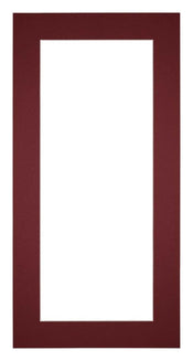 Passe-Partout Photo Frame Size 20x40 cm - Photo Size 10x30 cm - Wine Red