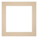 Passe-Partout Photo Frame Size 60x60 cm - Photo Size 50x50 cm - Beige