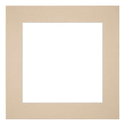 Passe-Partout Photo Frame Size 40x40 cm - Photo Size 20x20 cm - Beige