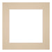 Passe-Partout Photo Frame Size 40x40 cm - Photo Size 20x20 cm - Beige