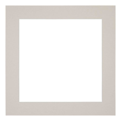 Passe-Partout Photo Frame Size 50x50 cm - Photo Size 40x40 cm - Gray Granite