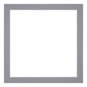 Passe-Partout Photo Frame Size 50x50 cm - Photo Size 45x45 cm - Gray