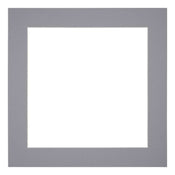 Passe-Partout Photo Frame Size 20x20 cm - Photo Size 10x10 cm - Gray