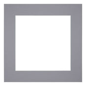 Passe-Partout Photo Frame Size 40x40 cm - Photo Size 20x20 cm - Gray