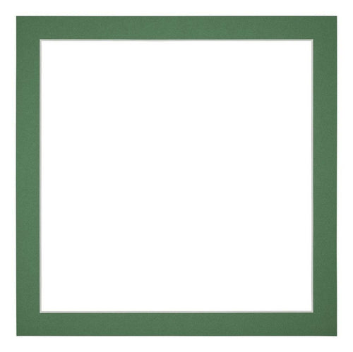 Passe-Partout Photo Frame Size 25x25 cm - Photo Size 20x20 cm - Green Forest