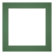 Passe-Partout Photo Frame Size 20x20 cm - Photo Size 10x10 cm - Green Forest