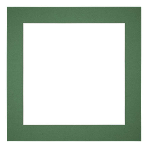 Passe-Partout Photo Frame Size 45x45 cm - Photo Size 35x35 cm - Green Forest