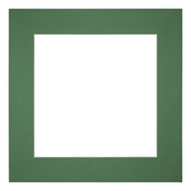Passe-Partout Photo Frame Size 70x70 cm - Photo Size 55x55 cm - Green Forest