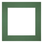 Passe-Partout Photo Frame Size 50x50 cm - Photo Size 30x30 cm - Green Forest