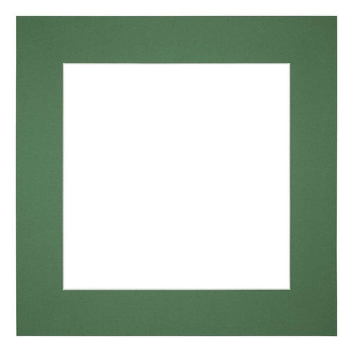 Passe-Partout Photo Frame Size 50x50 cm - Photo Size 30x30 cm - Green Forest