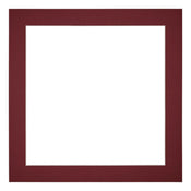 Passe-Partout Photo Frame Size 20x20 cm - Photo Size 13x13 cm - Wine Red