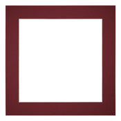 Passe-Partout Photo Frame Size 30x30 cm - Photo Size 20x20 cm - Wine Red