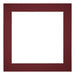 Passe-Partout Photo Frame Size 30x30 cm - Photo Size 20x20 cm - Wine Red