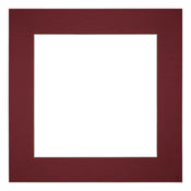 Passe-Partout Photo Frame Size 30x30 cm - Photo Size 15x15 cm - Wine Red