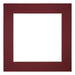 Passe-Partout Photo Frame Size 30x30 cm - Photo Size 15x15 cm - Wine Red