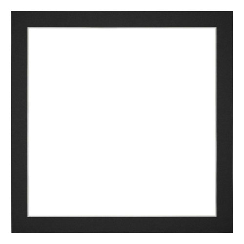 Passe-Partout Photo Frame Size 30x30 cm - Photo Size 25x25 cm - Black