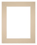 Passe-Partout Photo Frame Size 25x30 cm - Photo Size 13x18 cm - Beige