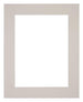 Passe-Partout Photo Frame Size 25x30 cm - Photo Size 13x18 cm - Gray Granite