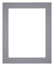 Passe-Partout Photo Frame Size 40x55 cm - Photo Size 30x45 cm - Gray