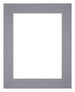 Passe-Partout Photo Frame Size 56x71 cm - Photo Size 45x60 cm - Gray