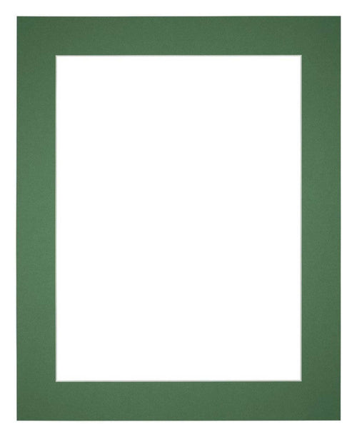 Passe-Partout Photo Frame Size 40x55 cm - Photo Size 30x45 cm - Green Forest