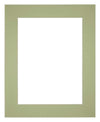 Passe-Partout Photo Frame Size 25x30 cm - Photo Size 13x18 cm - Mint green