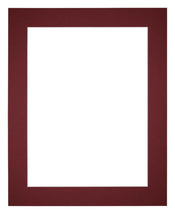 Passe-Partout Photo Frame Size 20x25 cm - Photo Size 10x15 cm - Wine Red