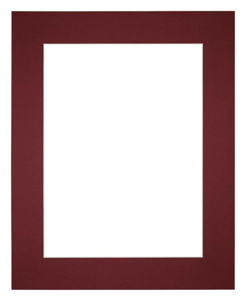 Passe-Partout Photo Frame Size 25x30 cm - Photo Size 13x18 cm - Wine Red