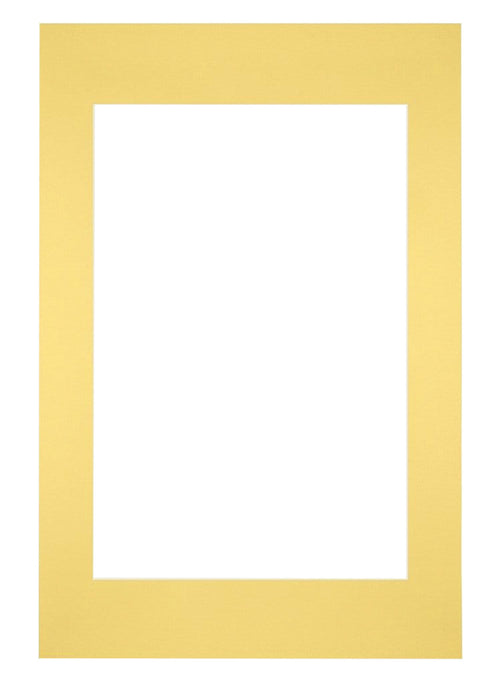 Passe-Partout Photo Frame Size 40x60 cm - Photo Size 30x45 cm - Yellow