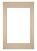 Passe-Partout Photo Frame Size 40x60 cm - Photo Size 30x45 cm - Beige