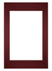 Passe-Partout Photo Frame Size 40x60 cm - Photo Size 30x45 cm - Wine Red