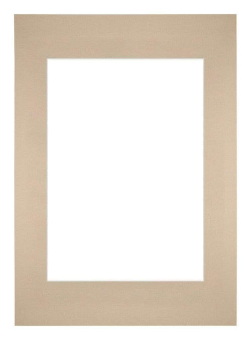 Passe-Partout Photo Frame Size 42x59,4 cm A2 - Photo Size 29,7x42 cm - Beige