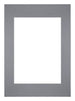 Passe-Partout Photo Frame Size 42x59,4 cm A2 - Photo Size 29,7x42 cm - Gray