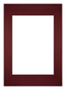 Passe-Partout Photo Frame Size 42x59,4 cm A2 - Photo Size 29,7x42 cm - Wine Red