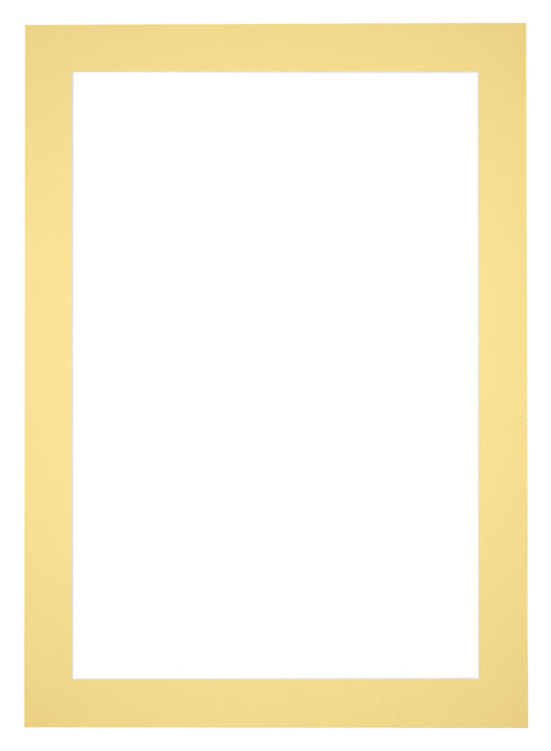 Passe-Partout Photo Frame Size 42x60 cm - Photo Size 32x50 cm - Yellow