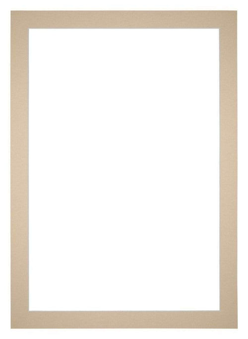 Passe-Partout Photo Frame Size 25x35 cm - Photo Size 18x24 cm - Beige