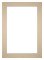 Passe-Partout Photo Frame Size 20x28 cm - Photo Size 9x13 cm - Beige