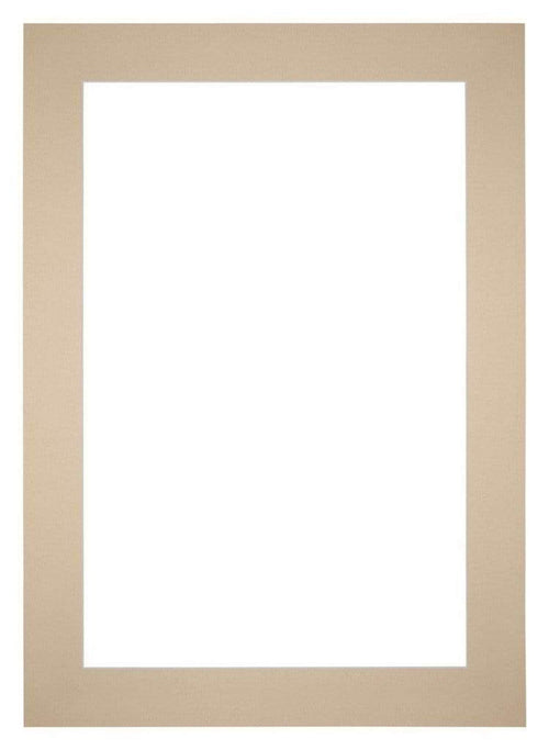 Passe-Partout Photo Frame Size 20x28 cm - Photo Size 9x13 cm - Beige