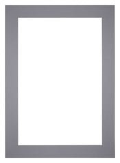 Passe-Partout Photo Frame Size 20x28 cm - Photo Size 9x13 cm - Gray