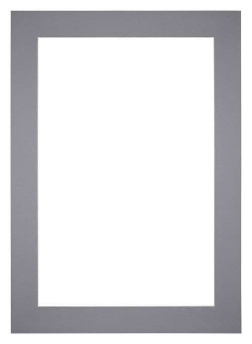 Passe-Partout Photo Frame Size 20x28 cm - Photo Size 9x13 cm - Gray