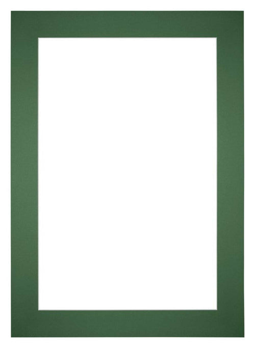 Passe-Partout Photo Frame Size 20x28 cm - Photo Size 9x13 cm - Green Forest