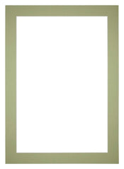 Passe-Partout Photo Frame Size 35x50 cm - Photo Size 25x40 cm - Mint green