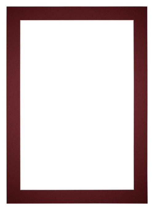 Passe-Partout Photo Frame Size 20x28 cm - Photo Size 10x15 cm - Wine Red