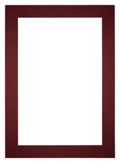 Passe-Partout Photo Frame Size 20x28 cm - Photo Size 9x13 cm - Wine Red