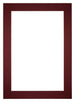 Passe-Partout Photo Frame Size 21x29,7 cm A4 - Photo Size 10,5x14,8 cm - Wine Red