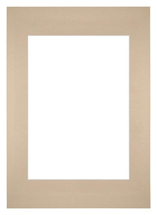 Passe-Partout Photo Frame Size 59,4x84 cm A1 - Photo Size 42x59,4 cm  - Beige