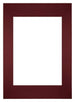 Passe-Partout Photo Frame Size 59,4x84 cm A1 - Photo Size 42x59,4 cm  - Wine Red