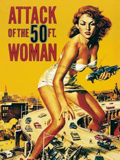 Liby Attack of the 50FT. Woman Art Print 60x80cm | Yourdecoration.co.uk