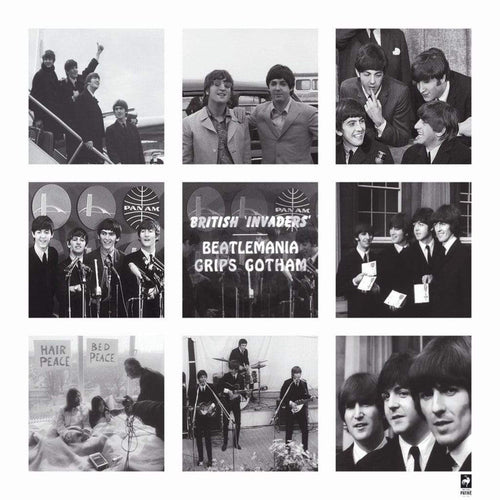 British Pathe Beatlemania Grips Gotham Art Print 70x70cm | Yourdecoration.co.uk